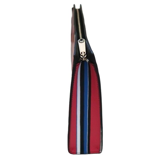 HENRI BENDEL West 57th Cosmetic Clutch bag Stripe leather